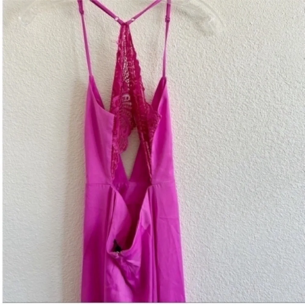 NBD Helen Satin Slip Lace Back Maxi Dress NWT - Picture 9 of 9